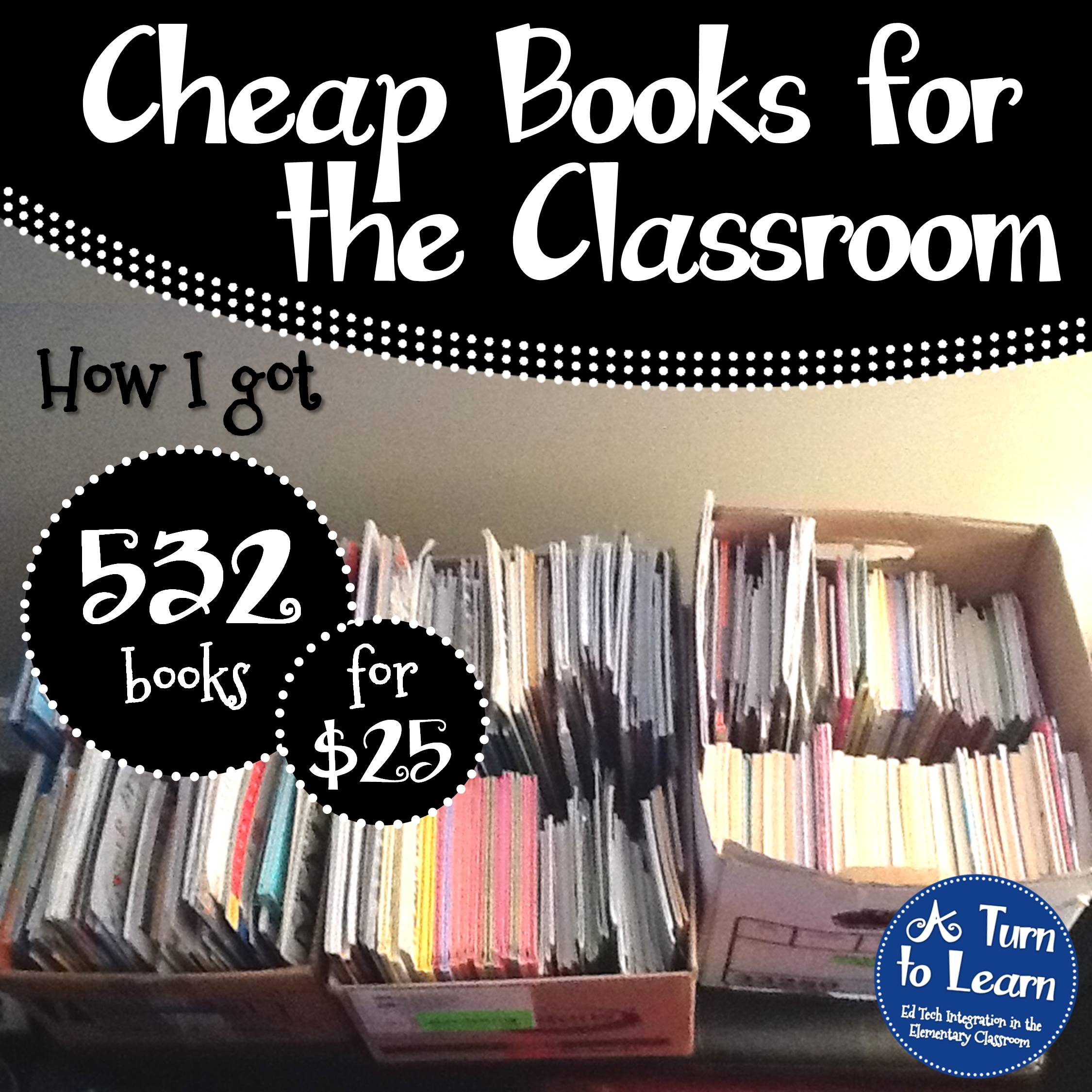 Do You Want Cheap Books For Your Classroom  A Turn to Learn