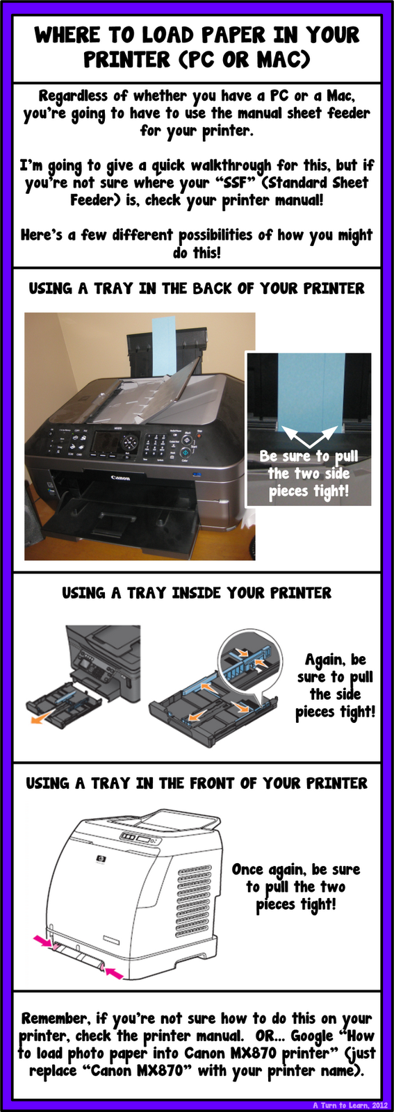 how to print on sentence strips... step by step tutorial with pictures!