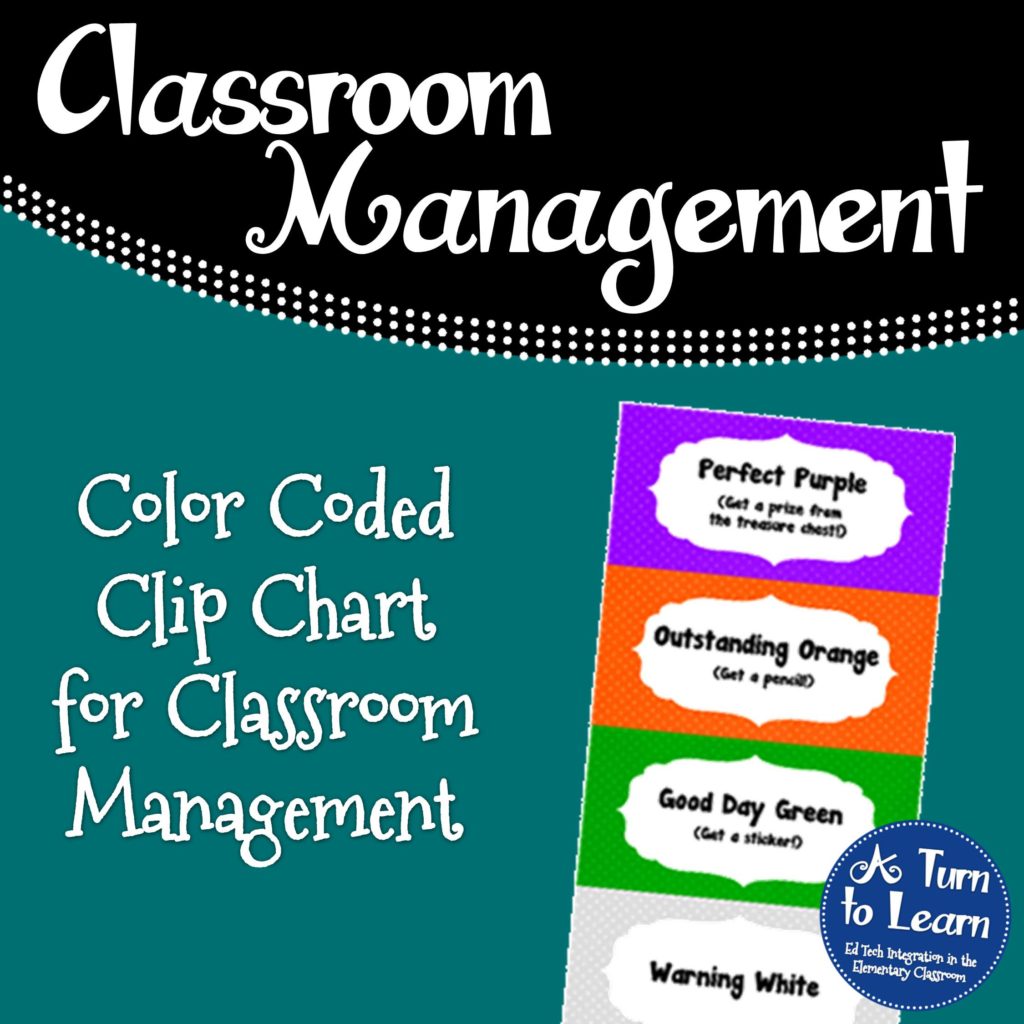 Classroom Management Color Chart