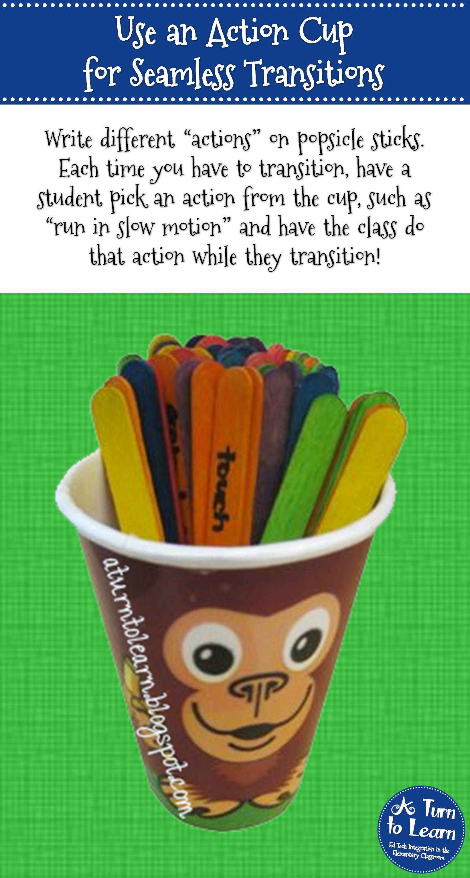 Use an Action Cup for Seamless Classroom Transitions in Kindergarten