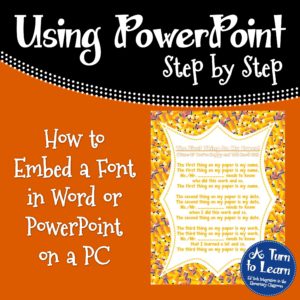 How to Embed Fonts in PowerPoint