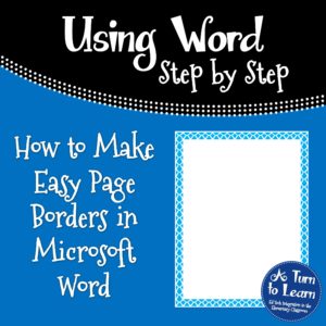 How to Make Easy Page Borders in Microsoft Word