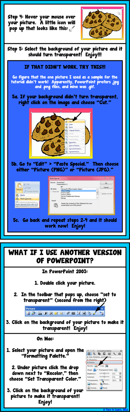 Give Clipart a Transparent Background in PowerPoint! • A Turn to Learn