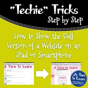How to Show the Full Version of a Website on an iPad or Smartphone