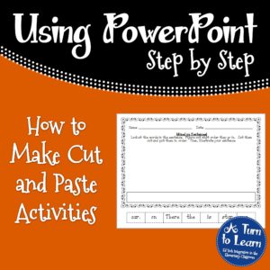 How to Create Cut and Paste Activities in PowerPoint