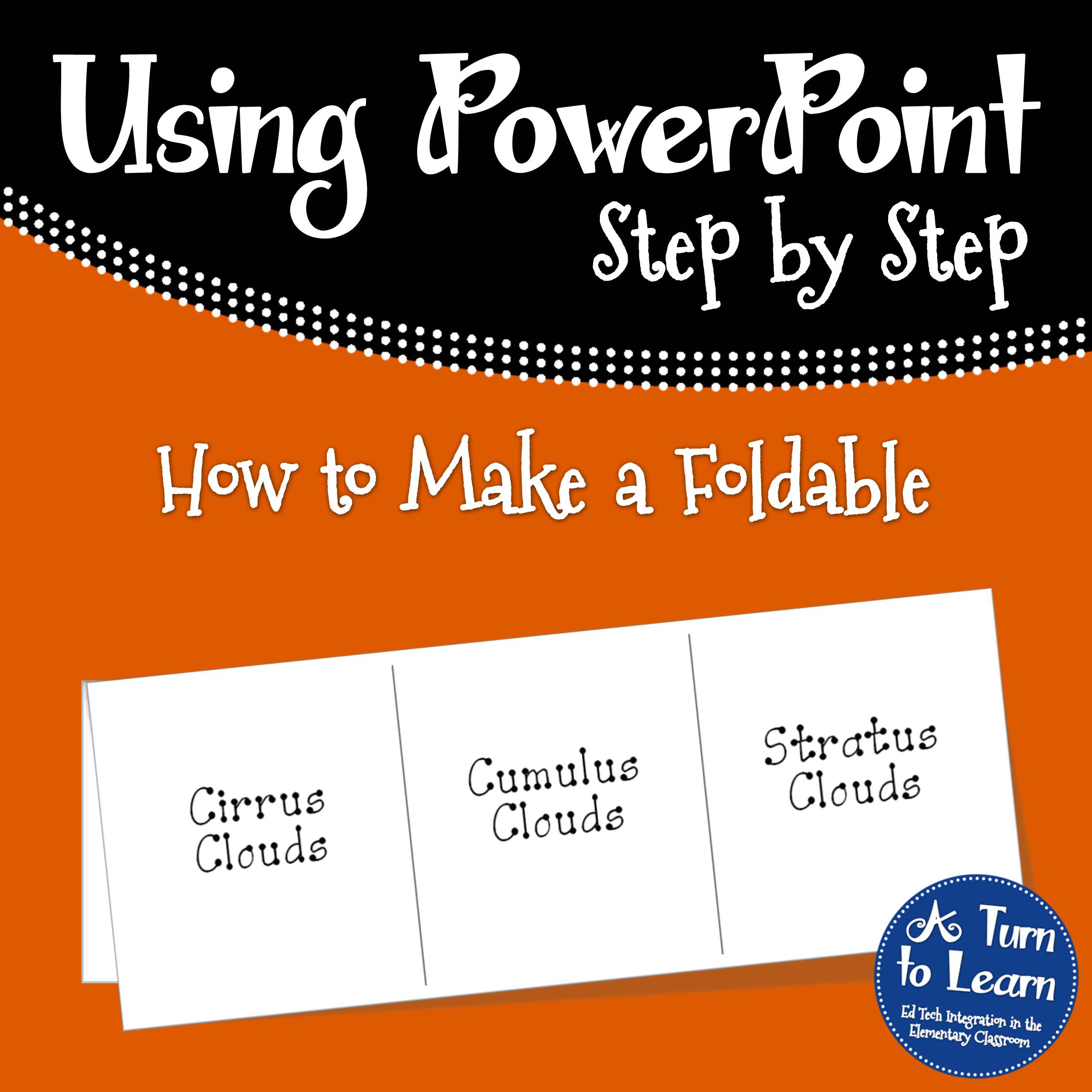 How to Make a Foldable on the computer right in Powerpoint, great trick for teachers!