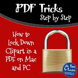 How to Lock Down Clipart in a PDF