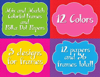 http://www.teacherspayteachers.com/Product/Mix-and-Match-Colorful-Frames-and-Coordinating-Polka-Dot-Papers-740685