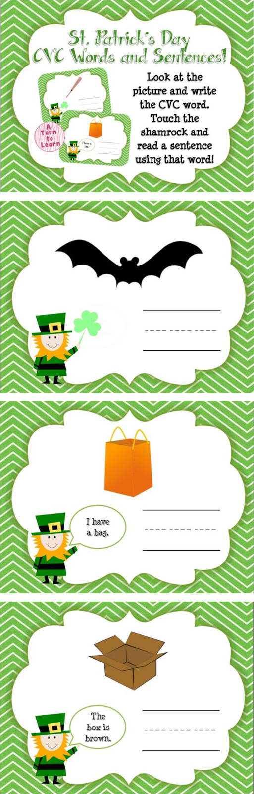 http://www.teacherspayteachers.com/Product/St-Patricks-Day-CVC-Words-and-Sentences-Smartboard-Game-1162867