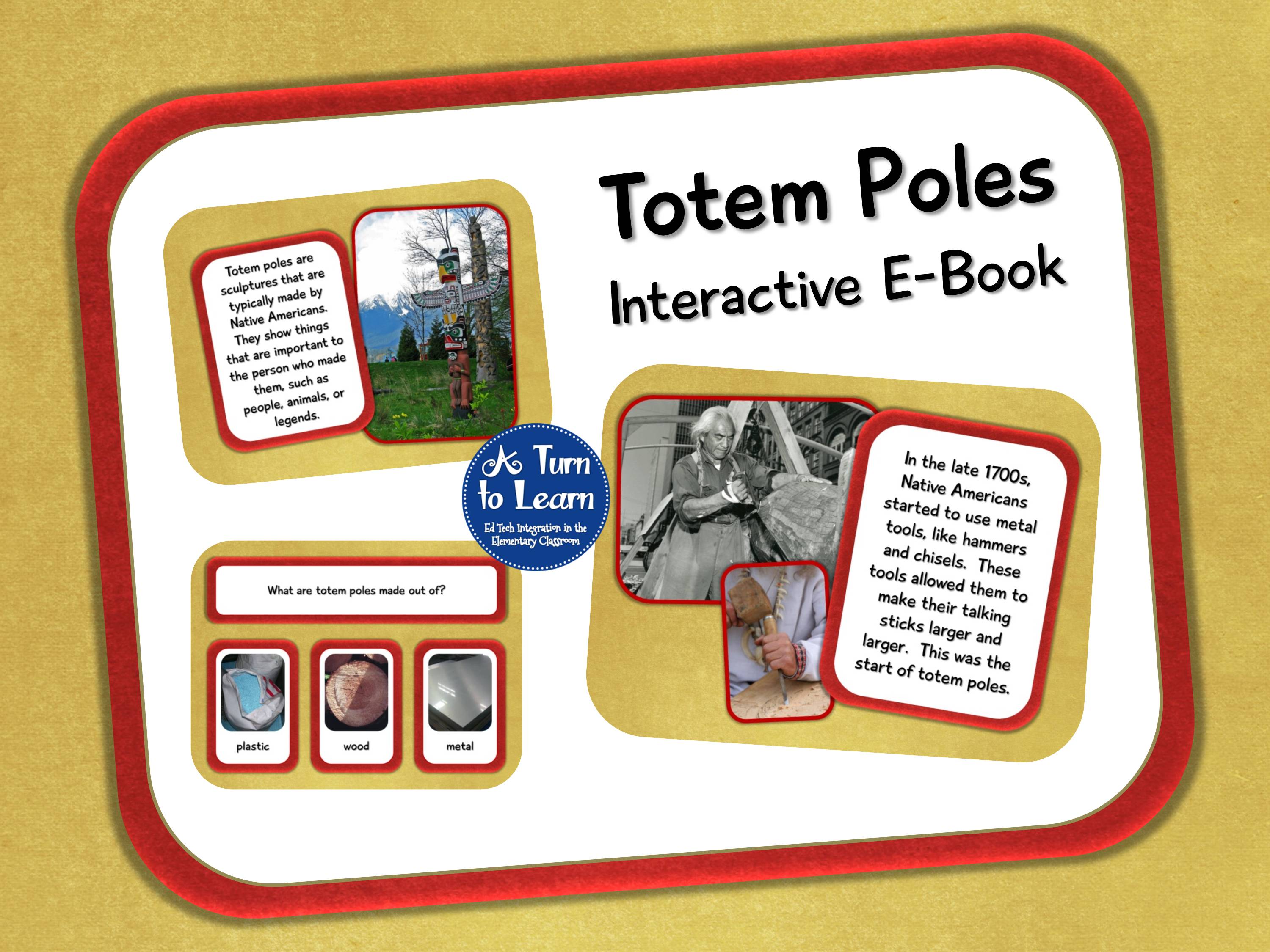 Totem Poles Interactive E-Book for Smartboard