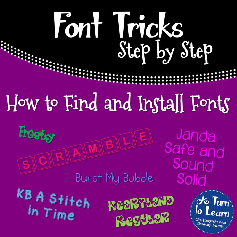 How to Find and Install Fonts... Step by step instructions with pictures
