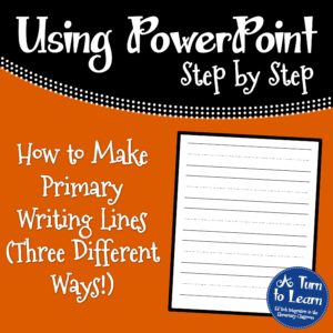 How to Make Primary Writing Lines (Three Different Ways)... Step by step tutorials with pictures