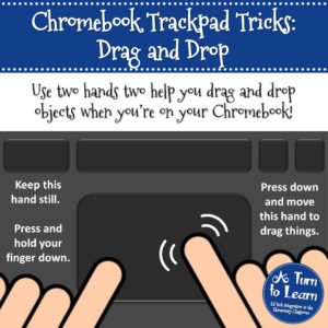 How to Drag and Drop on your Chromebook's Trackpad (Chromebook Tips for Teachers)