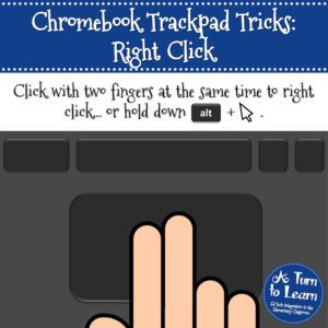 How to Right Click on your Chromebook's Trackpad (Chromebook Tips for Teachers)