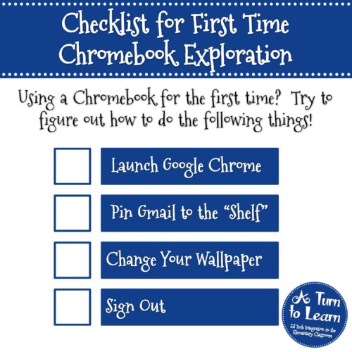 Checklist for First Time Chromebook Exploration (Chromebook Tips for Teachers)