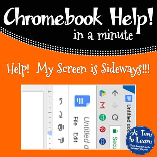 Easy ways to fix common Chromebook problems like inverted screens and colors.  #techtips #chromebooks #mrsmo…